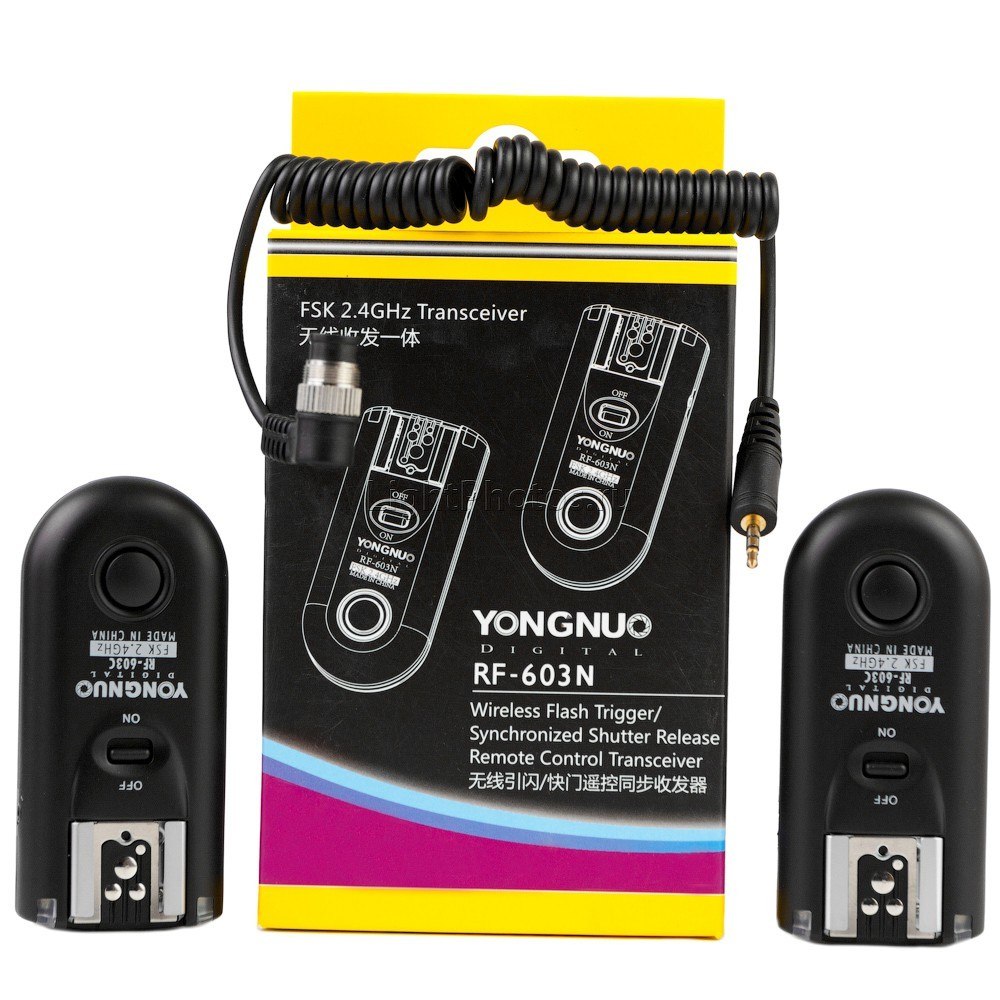 thumbnail interactive-video image 1 of Yongnuo RF-603 N3 Wireless Flash Trigger For Nikon D7000 D5200 D90 D3100 – RF-603 N3 1 of 4